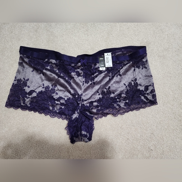 NWT Torrid Purple Lace Boys hortis Panties sz 3 - Picture 1 of 3